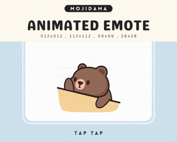 Bear Tap Tap Emotes