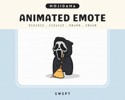 Cute Ghost Broom Emotes