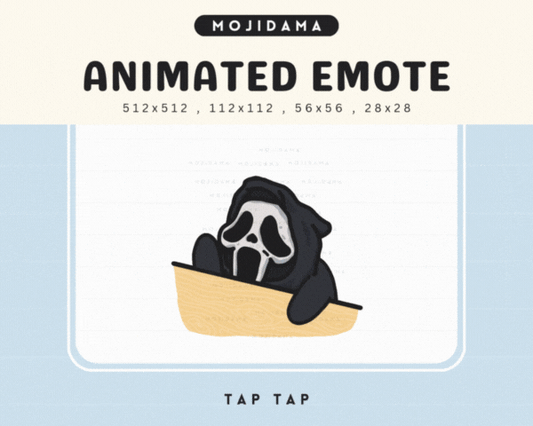 Cute Ghost Tap Tap Emotes