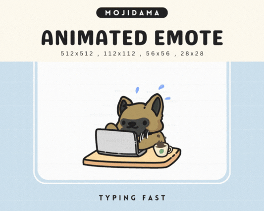 German Shepherd Typing Fast Emotes