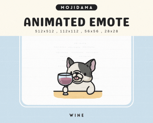 French Bulldog Wine Emotes