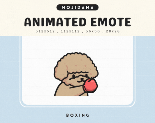 Poodle Boxing Emotes