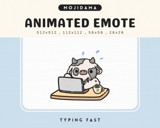 Cow Typing Fast Emotes