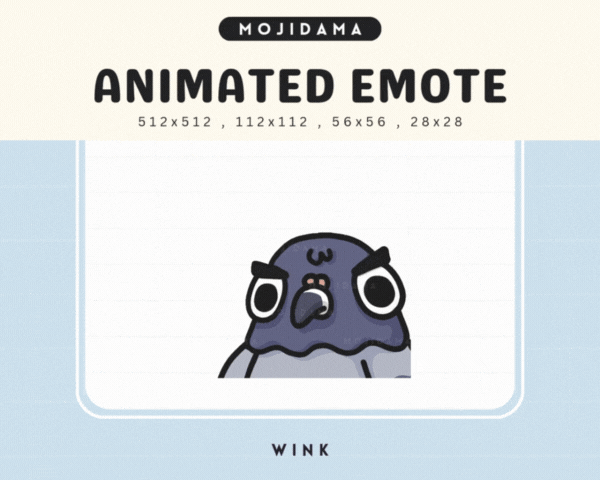 Pigeon Wink Emotes