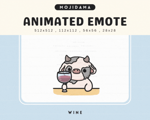 Cow Wine Emotes