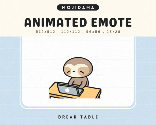 Sloth Break Table Emotes