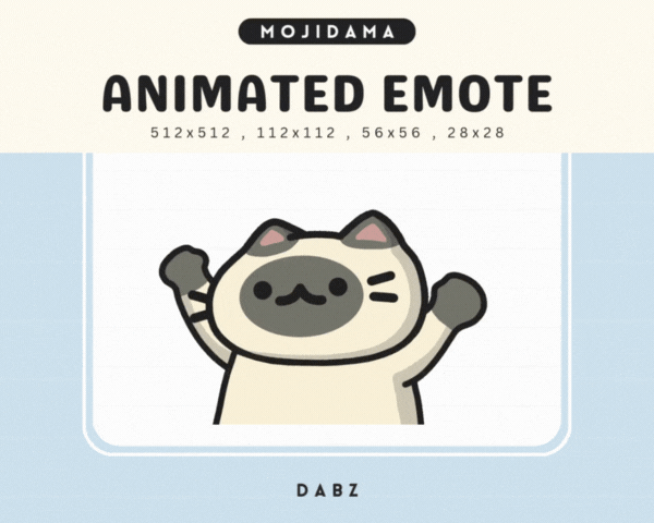 Cat Cream Black Dabz Emotes