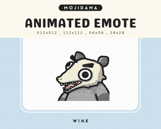 Possum Wink Emotes