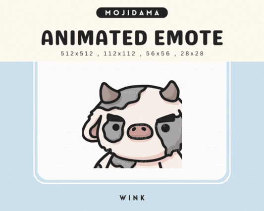 Cow Wink Emotes