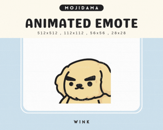Golden Retriever Wink Emotes
