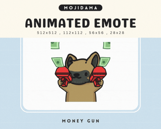 German Shepherd Money Gun Emotes