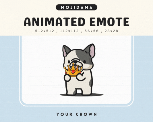 French Bulldog Your Crown Emotes