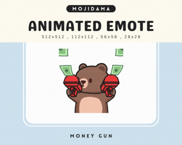Bear Money Gun Emotes