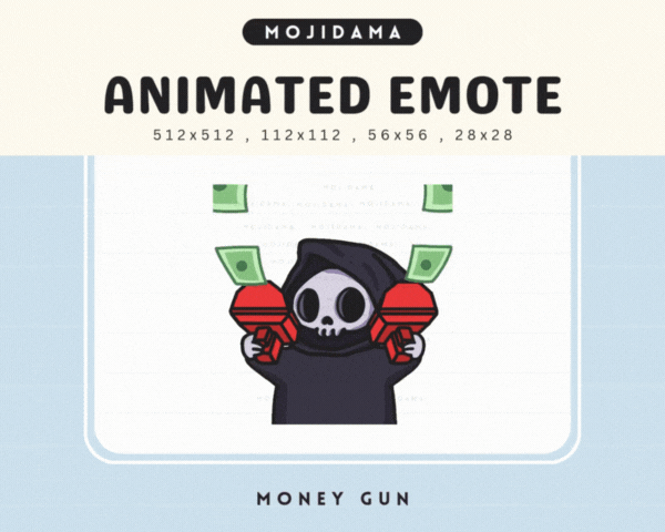 Skull Money Gun Emotes
