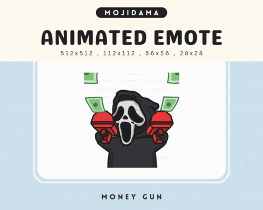 Cute Ghost Money Gun Emotes