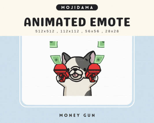French Bulldog Money Gun Emotes