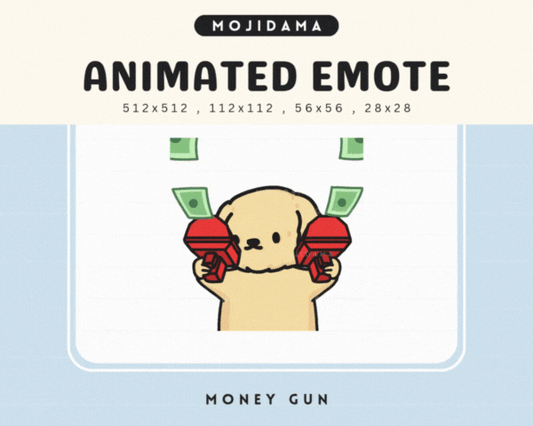 Golden Retriever Money Gun Emotes