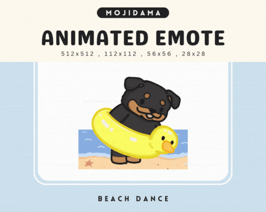 Rottweiler Beach Dance Emotes