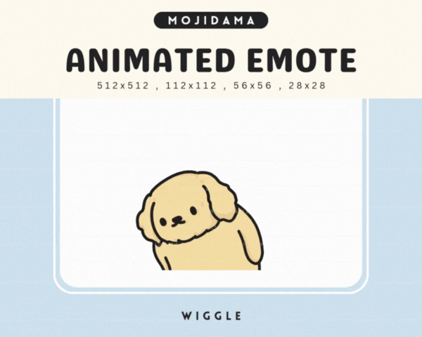 Golden Retriever Wiggle Emotes