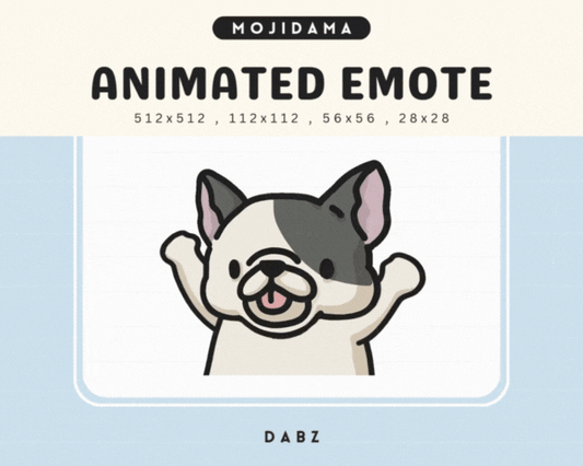 French Bulldog Dabz Emotes