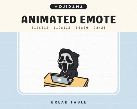 Cute Ghost Break Table Emotes