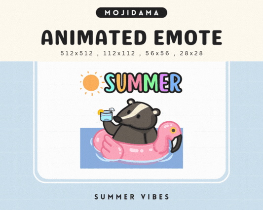 Skunks Summer Vibes Emotes