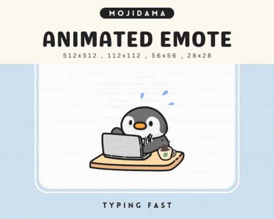 Penguin Typing Fast Emotes