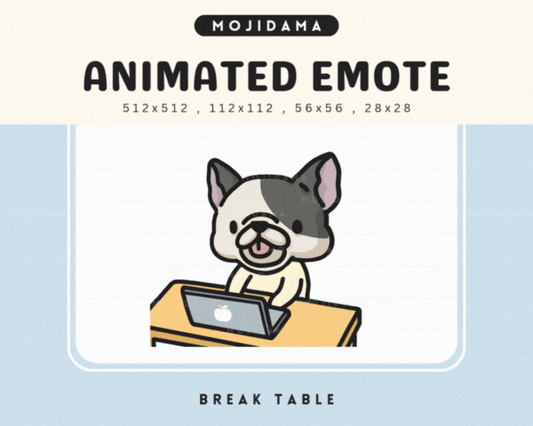 French Bulldog Break Table Emotes