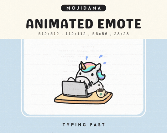 Unicorn Typing Fast Emotes