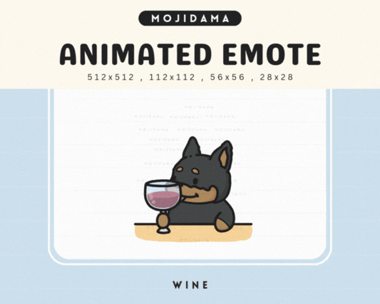 Doberman Wine Emotes