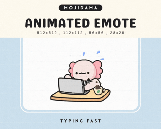 Axolotl Typing Fast Emotes