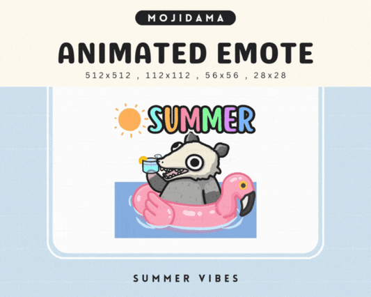 Possum Summer Vibes Emotes
