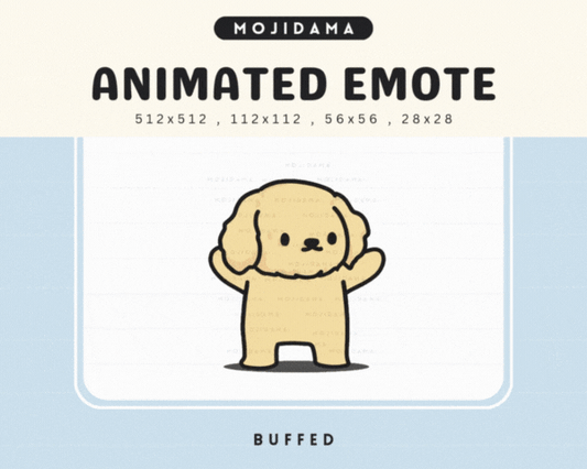 Golden Retriever Buffed Emotes