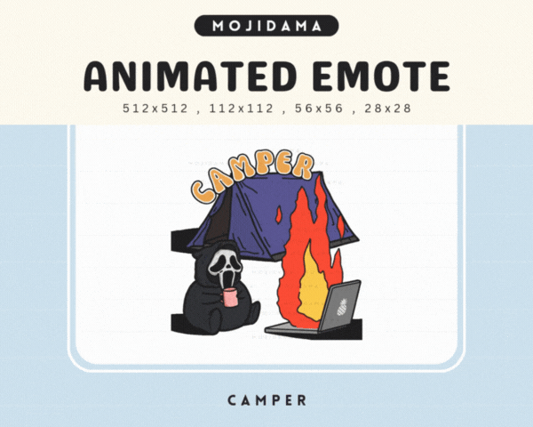 Cute Ghost Camper Emotes