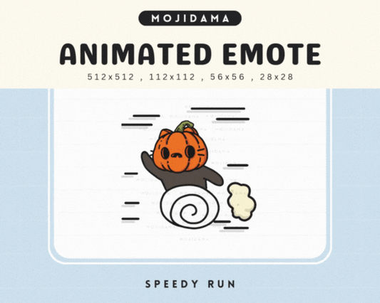 Pumpkin Cat Speedy Run Emotes