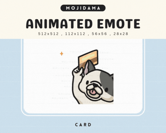French Bulldog Card Emotes