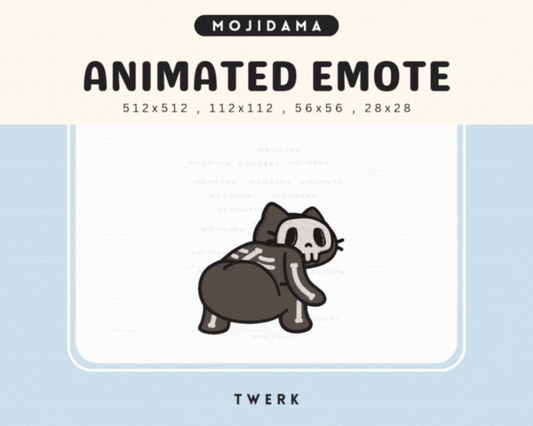 Skull Cat Twerk Emotes
