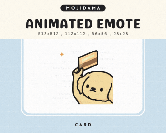 Golden Retriever Card Emotes
