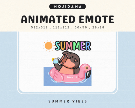 Hippo Summer Vibes Emotes