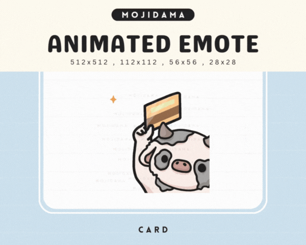 Cow Card Emotes