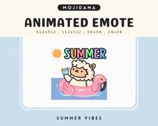 Alpaca Summer Vibes Emotes