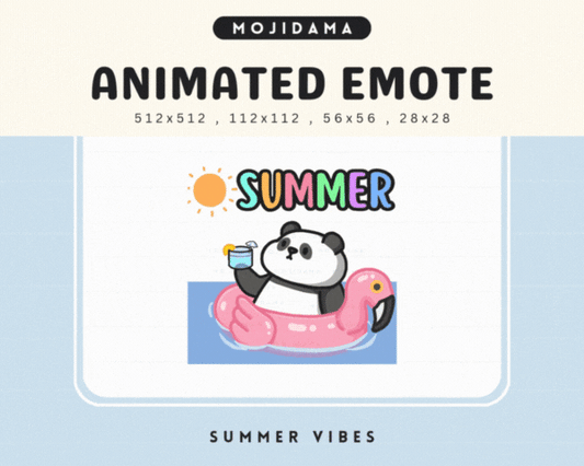 Panda Summer Vibes Emotes