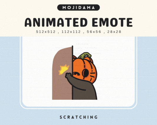 Pumpkin Cat Scratchy Emotes