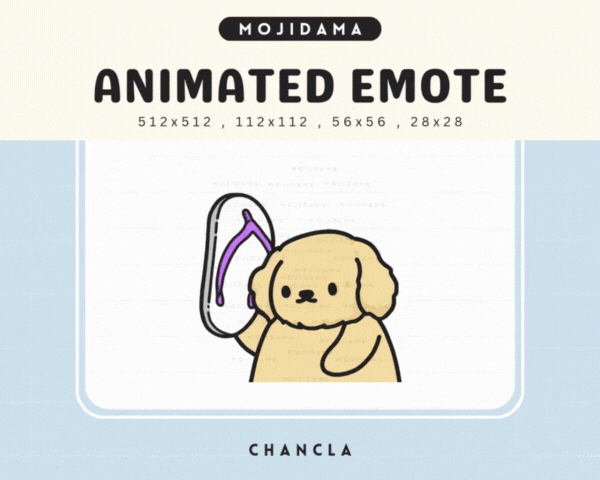 Golden Retriever Chancla Emotes
