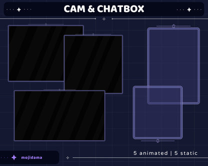 Galaxy Space Animation Stream Pack Dark Galaxy Star Animated Overlay Full Streaming Bundle Just Chatting Vtuber Friendly Emotes Panel Alerts