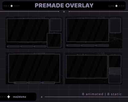 Skull Animation Stream Pack: Spooky Animated Overlay (Digital Download)