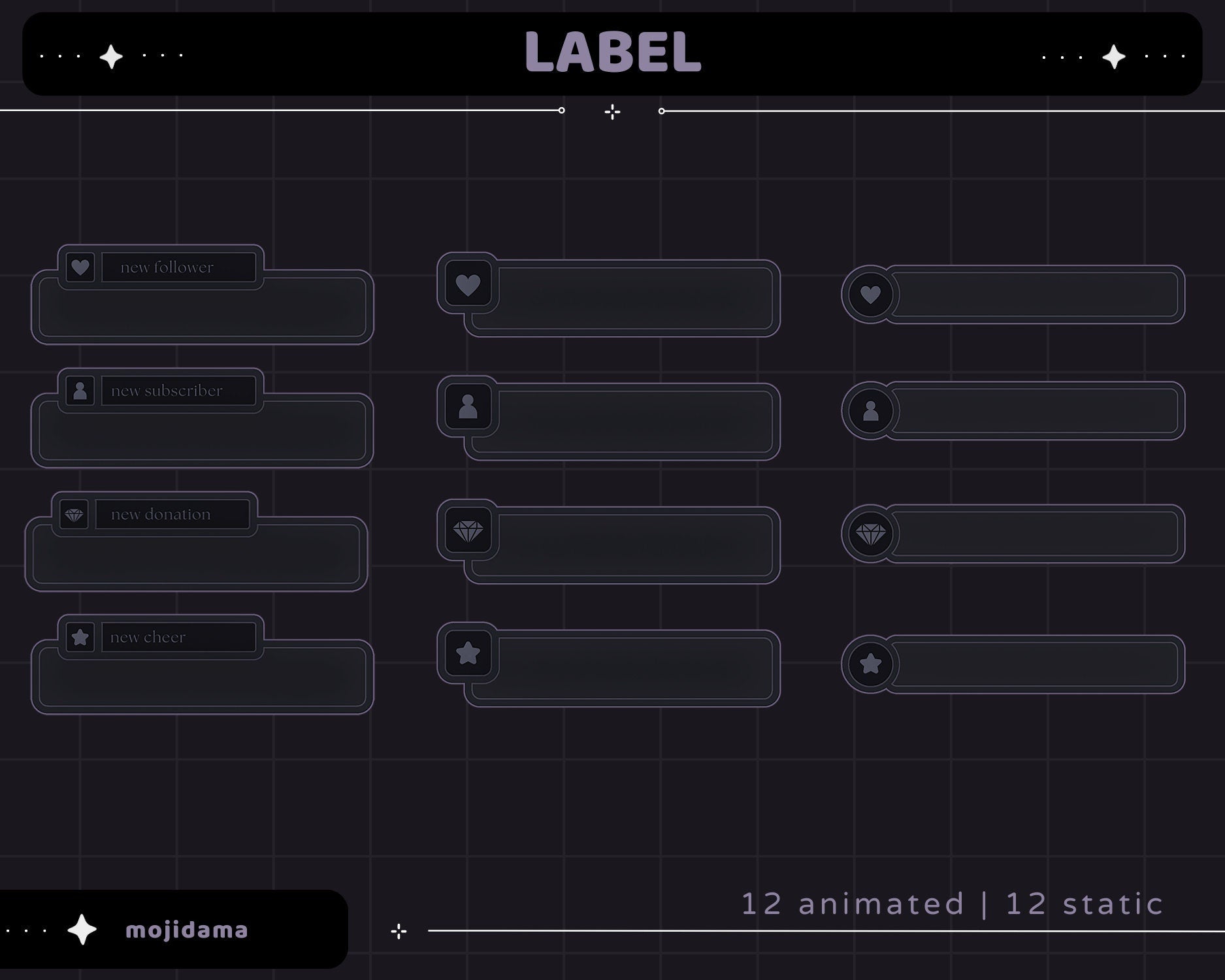 Skull Animation Stream Pack: Spooky Animated Overlay (Digital Download)