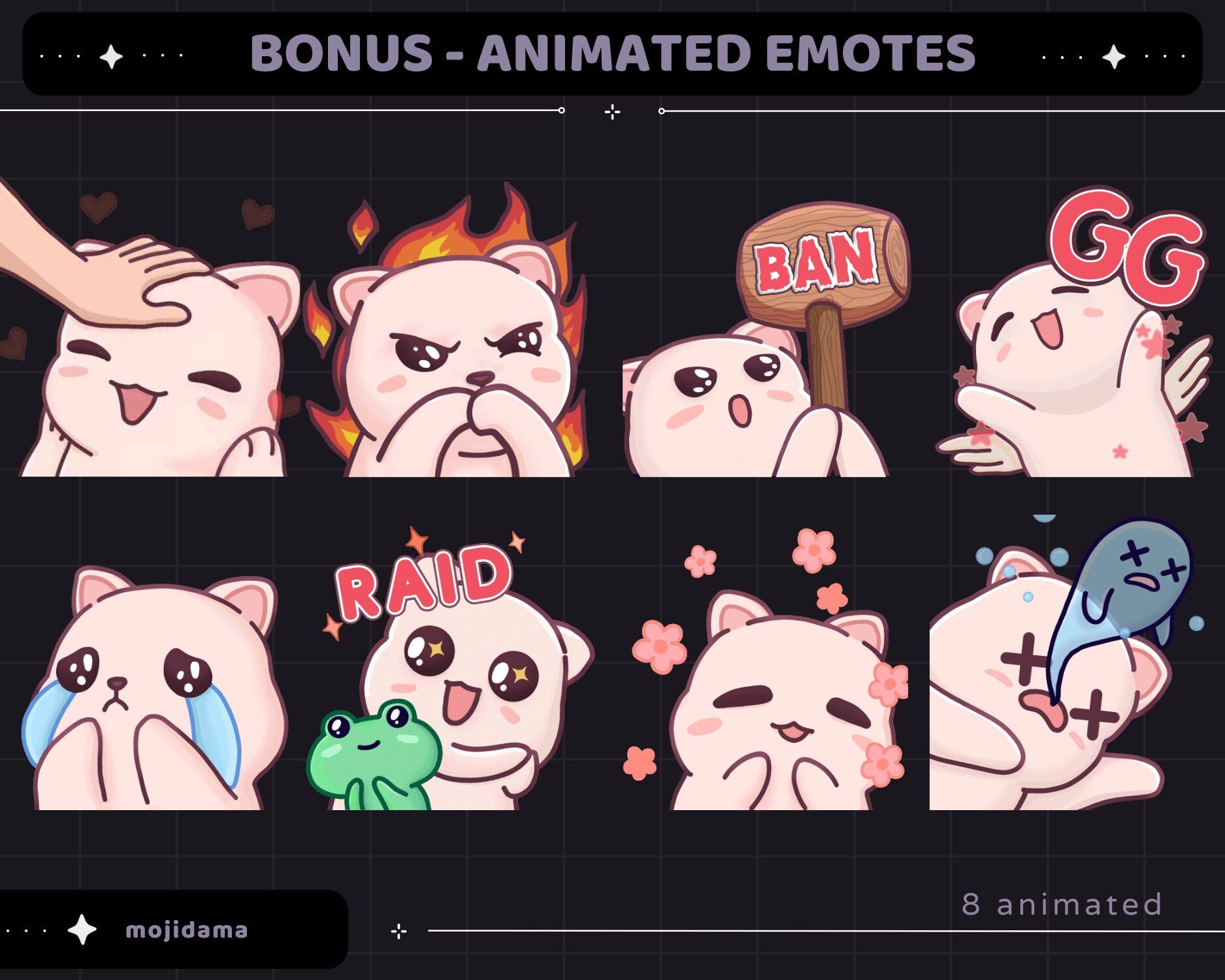 Skull Animation Stream Pack: Spooky Animated Overlay (Digital Download)