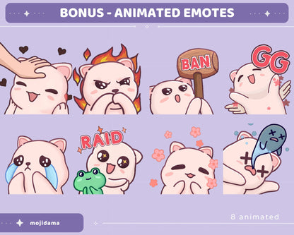 Purple Sky Animated Stream Pack: Lofi Violet Overlay, Emotes, Panels (Digital Download)