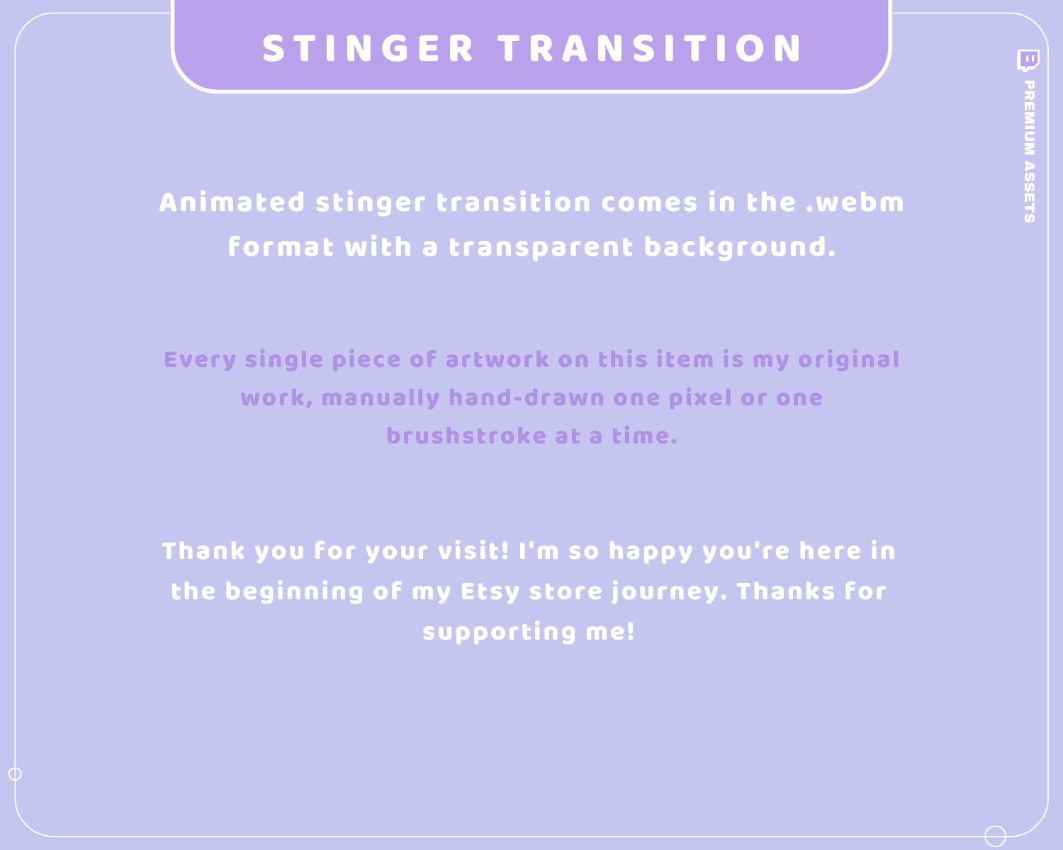 Lofi Hologram Stinger Transition: Animated Stream Overlay